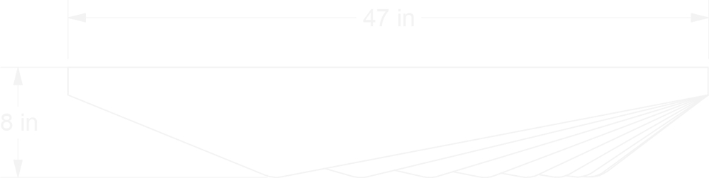 Level Dune Baffles front view line drawing 