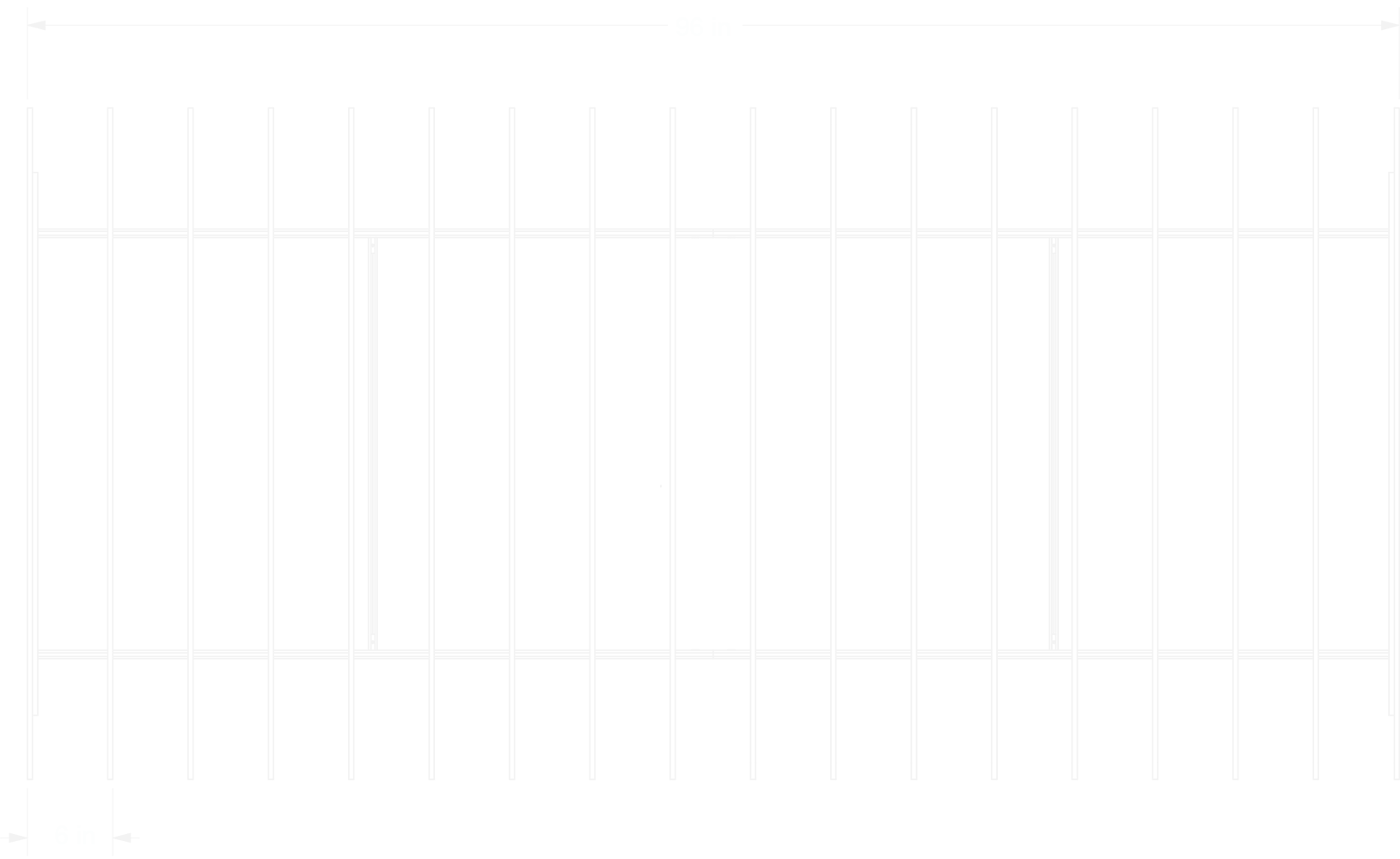 Level Baffles top view line drawing 