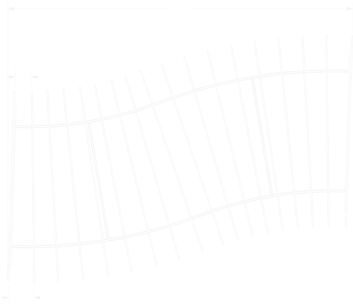Stream Baffles top view line drawing 