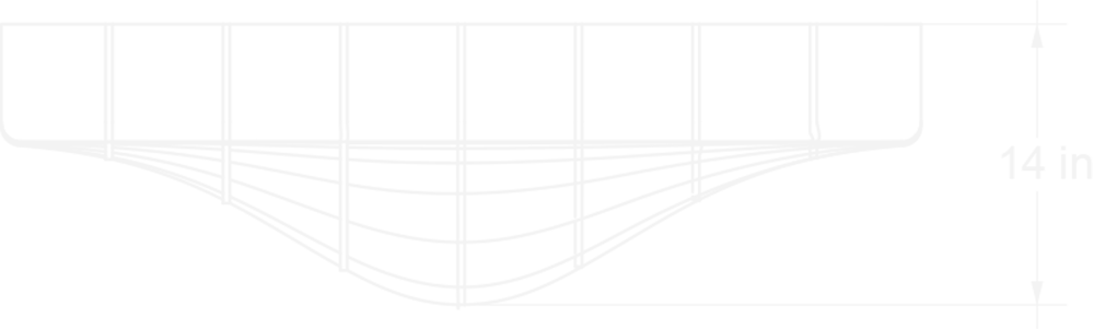Hatch Rectangle Drop right view line drawing 