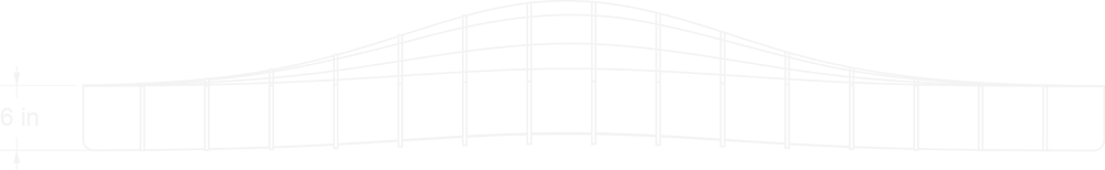 Hatch Rectangle Pull front view line drawing