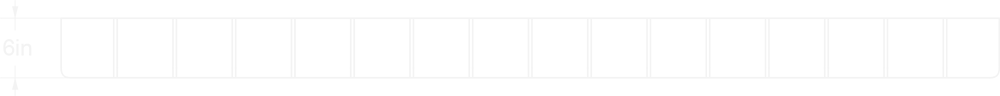 Hatch Rectangle front view line drawing 