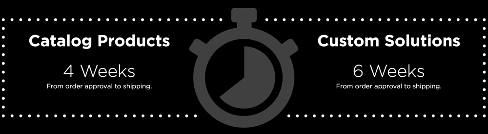 Lead time on catalog and custom projects