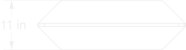 Define standing partition top view line drawing 