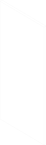 Acusti Art Box 36x84 isometric view line drawing 