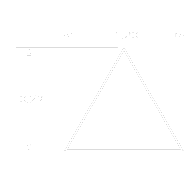 Acusti Art Box 36x36 front view line drawing 