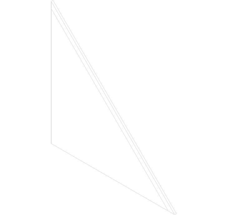 Acusti Art Box 36x36 isometric view line drawing 
