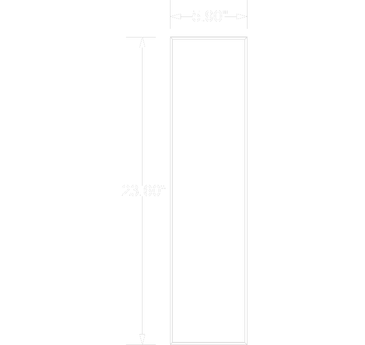 Acusti Art Box 36x36 isometric view line drawing 