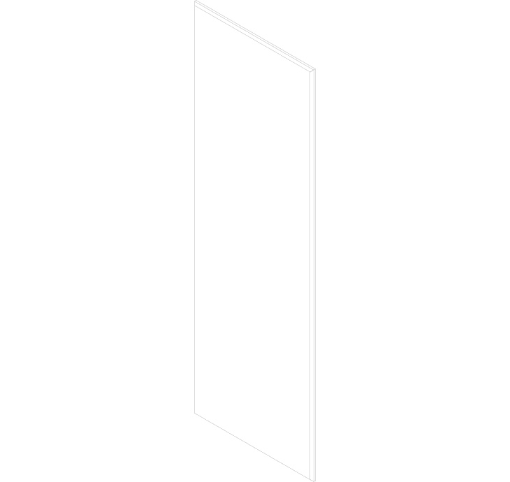 Acusti Art Box 36x36 isometric view line drawing 