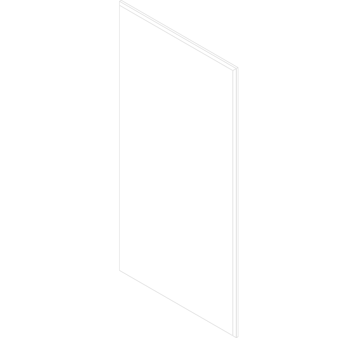 Acusti Art Box 36x36 front view line drawing 