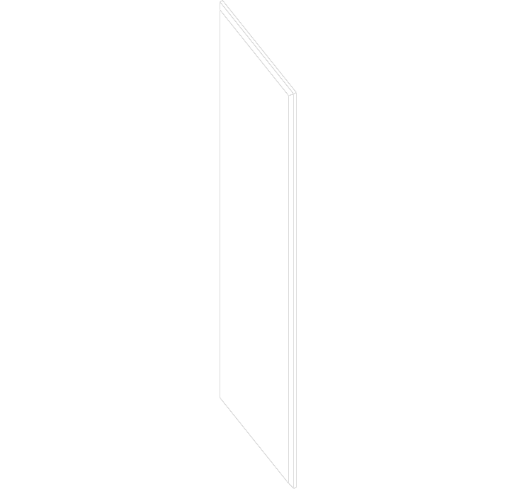Acusti Art Box 36x36 front view line drawing 