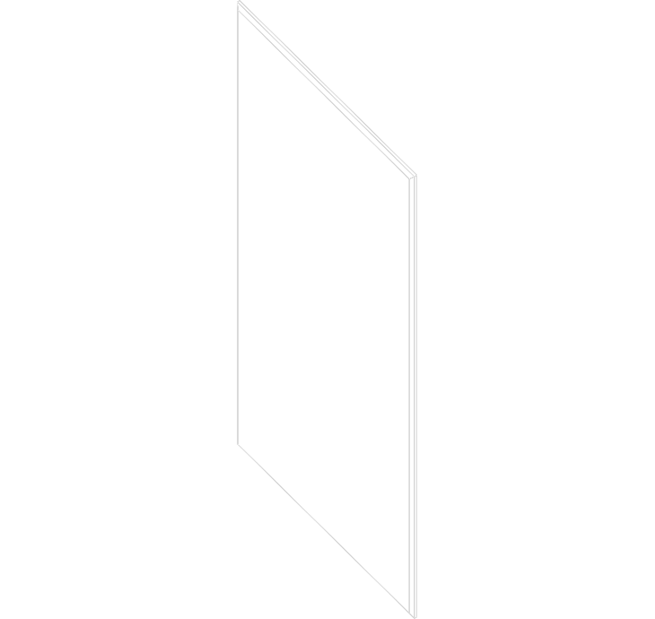 Acusti Art Box 36x36 front view line drawing 