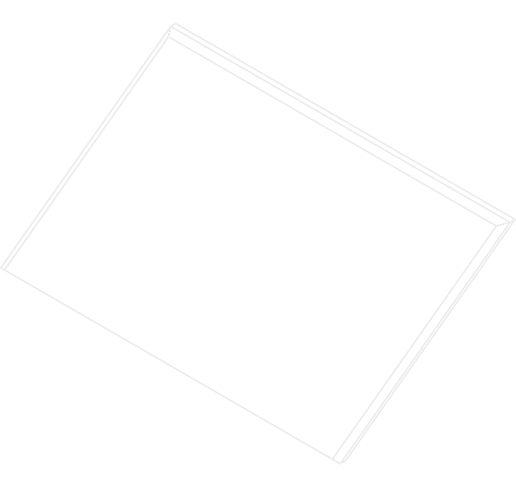 Acusti Art Box 36x36 front view line drawing 