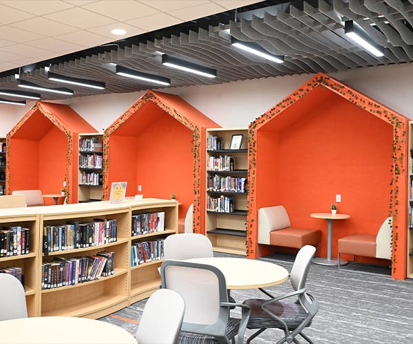High School Library Acoustic Ceiling