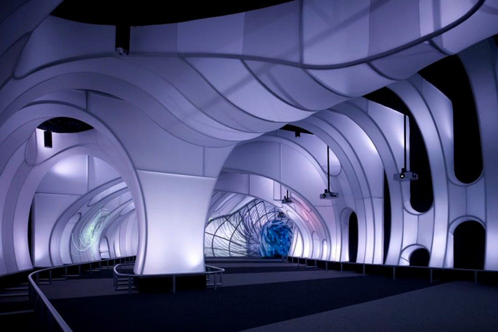 Adler Planetarium Deep Space Adventure museum fabric display