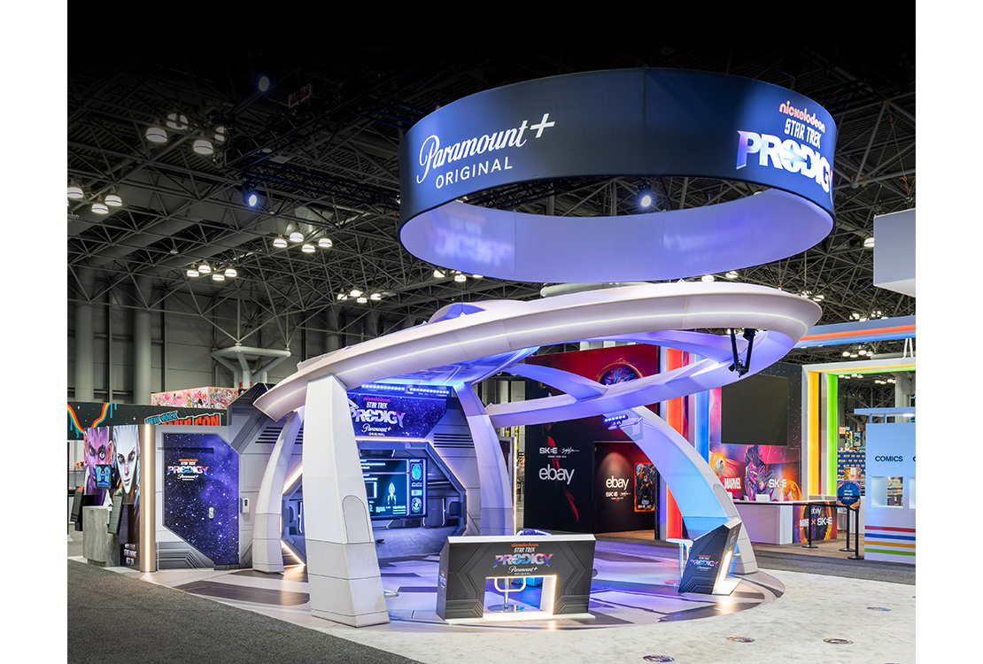 Custom tension fabric trade show exhibit for Star Trek at Comic Con